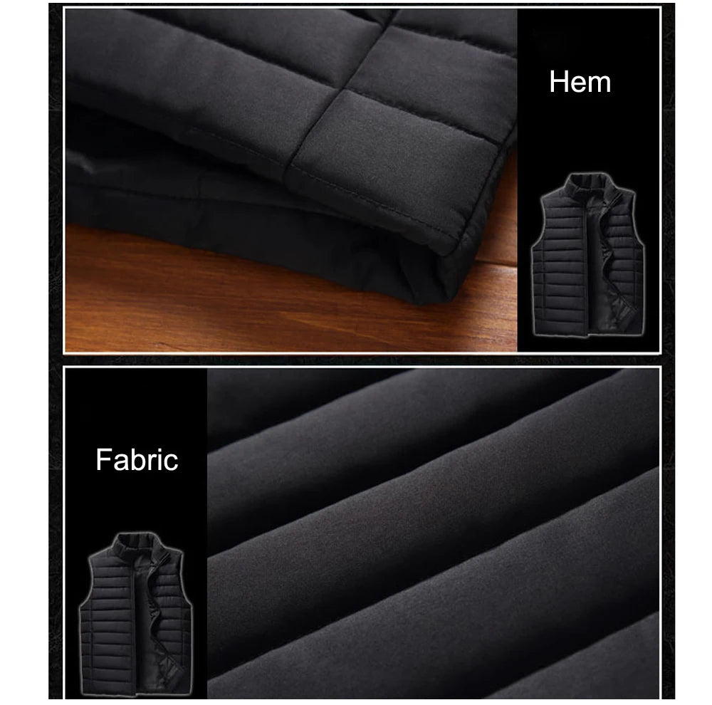 Men's Sleeveless Vest Jackets – Winter Fashion Cotton-Padded Coats, Stand Collar, Warm And Stylish Waistcoats