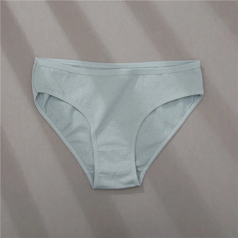 3PCS Cotton Jacquard Panties – Women's Underwear, Sexy Lingerie, Solid Color, Comfortable Briefs, Intimate Wear