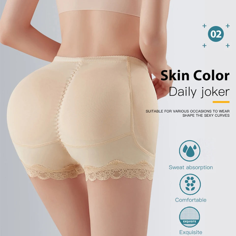 Body Shaper Underwear with Hip Pads – Sexy Big Butt Enhancer, Tummy Control, Smooth Shapewear, Fake Buttock, Plus Size