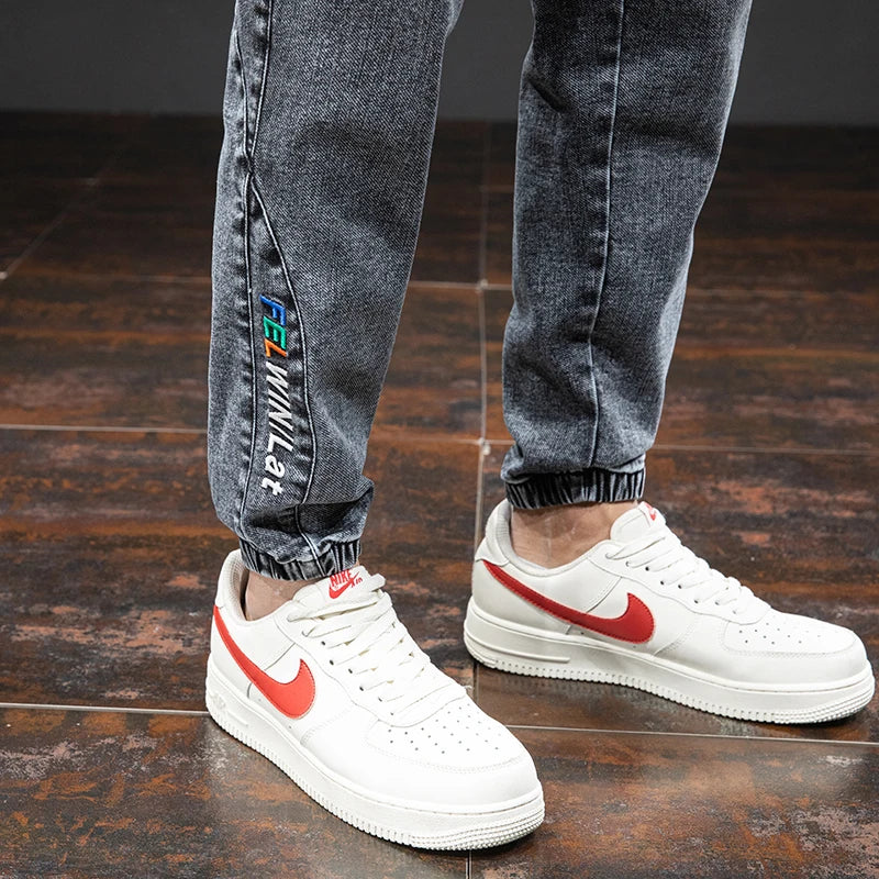 Cargo Jeans Men – Streetwear Denim Jogger Pants, Baggy Harem Style, Plus Size, Ideal for Spring and Summer