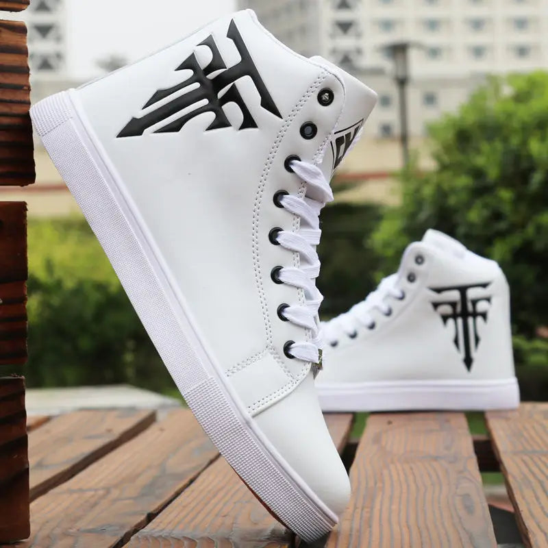 Sneakers for Men – Vulcanized High Top, Comfortable, Autumn Spring Fashion