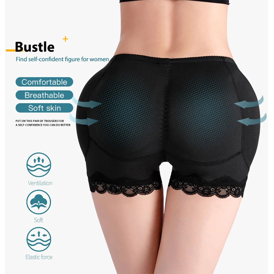 Body Shaper Underwear with Hip Pads – Sexy Big Butt Enhancer, Tummy Control, Smooth Shapewear, Fake Buttock, Plus Size