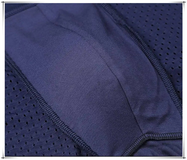4PCS Lot Men's Boxers – Bamboo Fiber, Breathable Hole Design, Large Size, Comfortable Underwear Shorts