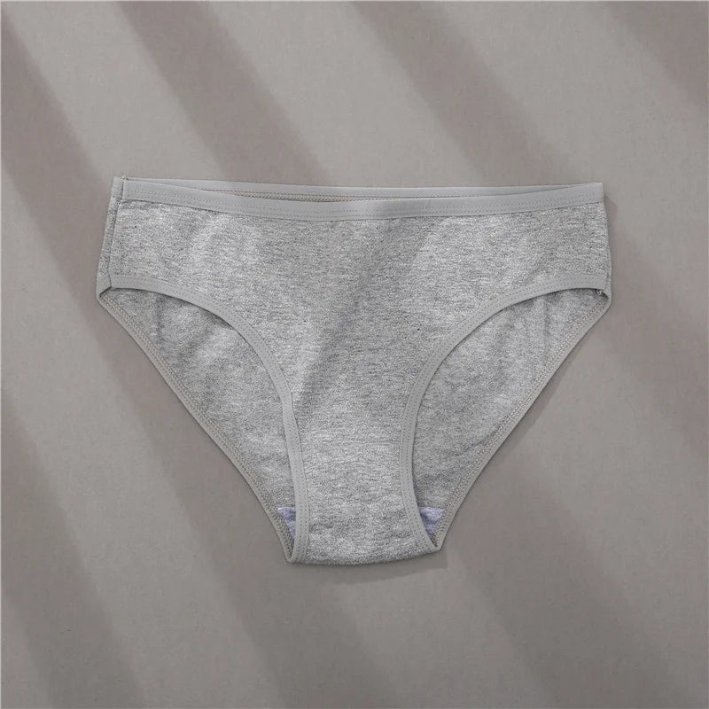 3PCS Cotton Jacquard Panties – Women's Underwear, Sexy Lingerie, Solid Color, Comfortable Briefs, Intimate Wear