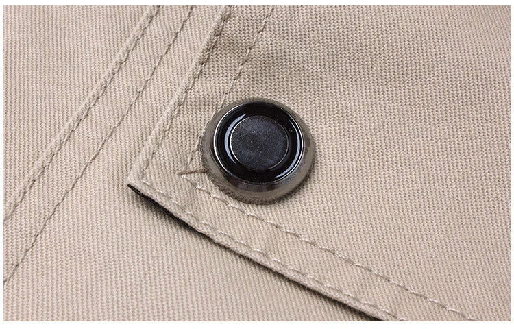 Bomber Jacket Men – Fashion Casual Windbreaker, Solid Color Stand Collar, Slim Fit, Spring and Autumn Outwear for Men