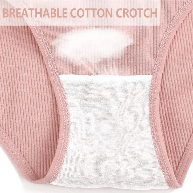 3PCS Set Women's Sexy Cotton Panties – Soft Underwear, Comfortable Briefs, Intimate Lingerie