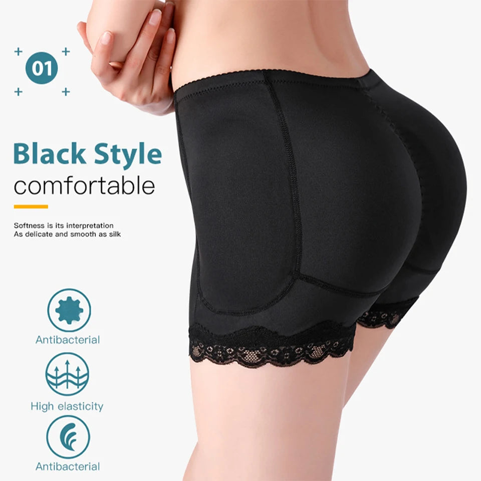 Body Shaper Underwear with Hip Pads – Sexy Big Butt Enhancer, Tummy Control, Smooth Shapewear, Fake Buttock, Plus Size