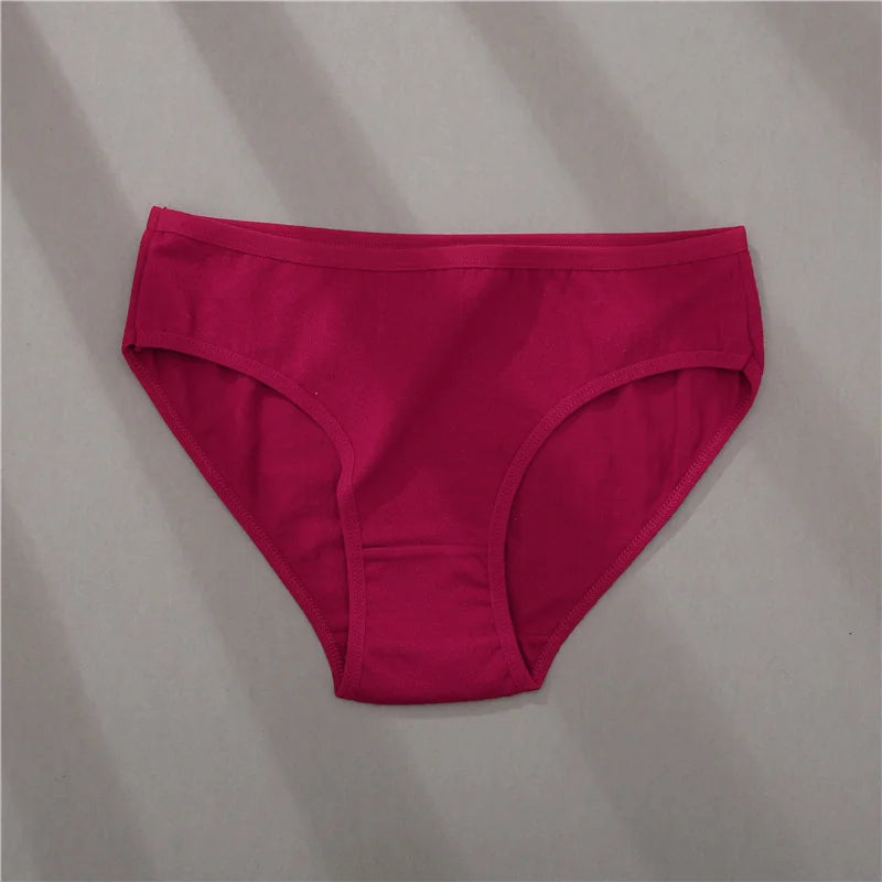 3PCS Cotton Jacquard Panties – Women's Underwear, Sexy Lingerie, Solid Color, Comfortable Briefs, Intimate Wear