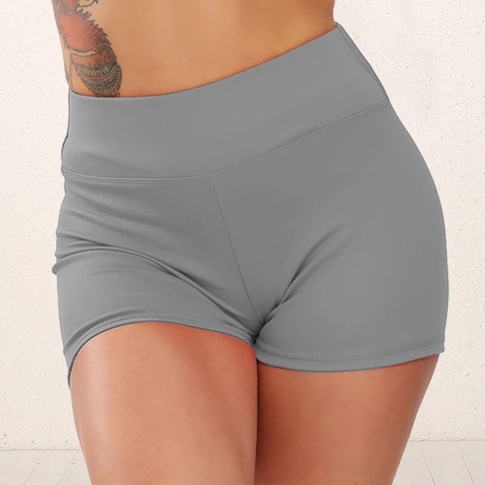 Women's High Waist Gym Shorts – Sporty, Printed, Workout, Vital Fitness, Yoga Shorts, Scrunch Butt, Leggings
