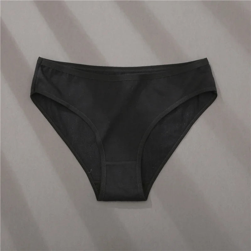 3PCS Cotton Jacquard Panties – Women's Underwear, Sexy Lingerie, Solid Color, Comfortable Briefs, Intimate Wear