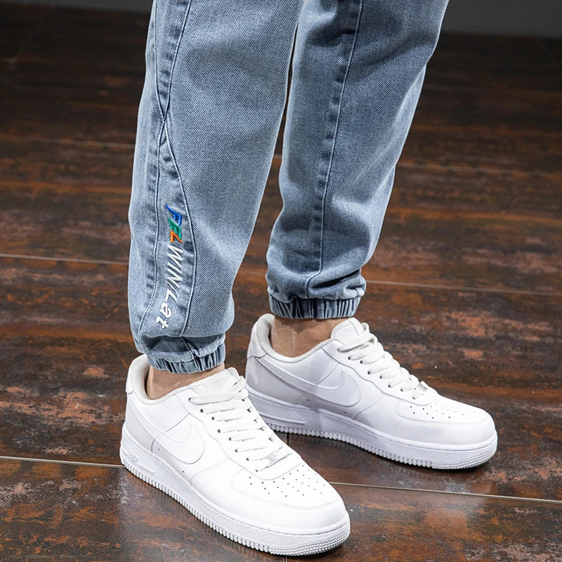 Cargo Jeans Men – Streetwear Denim Jogger Pants, Baggy Harem Style, Plus Size, Ideal for Spring and Summer