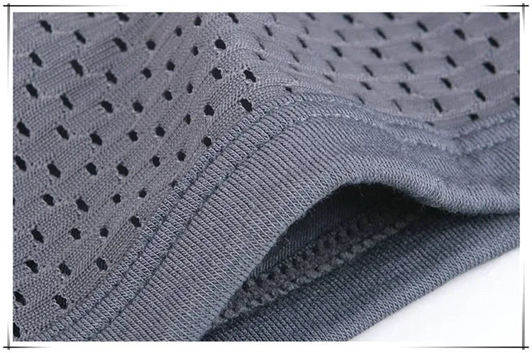 4PCS Lot Men's Boxers – Bamboo Fiber, Breathable Hole Design, Large Size, Comfortable Underwear Shorts