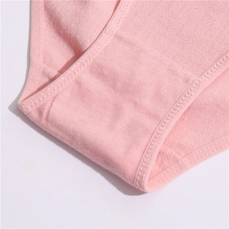 3PCS Cotton Jacquard Panties – Women's Underwear, Sexy Lingerie, Solid Color, Comfortable Briefs, Intimate Wear