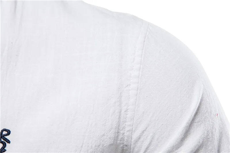 100% Cotton Social Shirt For Men – Solid Color, Long Sleeve, High Quality Brand, Spring Stand Collar, Casual Style