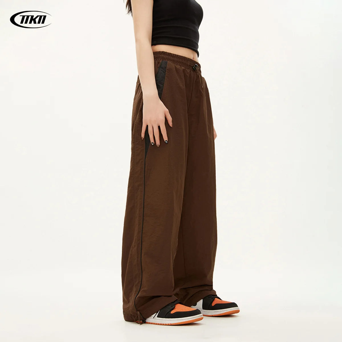 Y2K Vintage Loose Pants – Casual Streetwear, Hip Hop Style, Baggy Fit, High Waist, Wide Leg, Solid Joggers