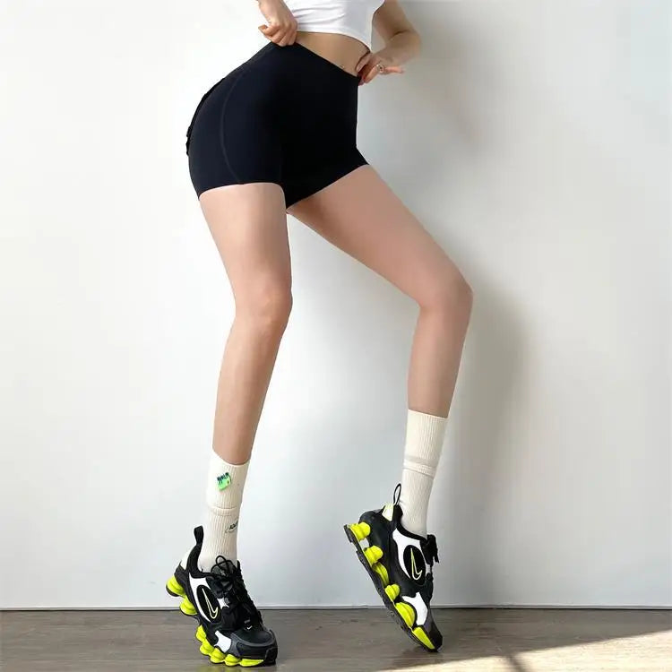 Women Sport Shorts – Pocket Design, Gym Wear, Sexy High Waist, Workout, Push Up, Booty Scrunch, Biker Shorts, Fitness, Cycling Tights