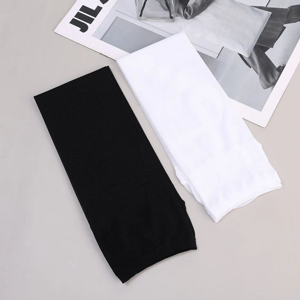 Woman Socks – Cute Black White Lolita Long Socks, Summer Thin Knee-High Socks, Fashion Cosplay Sexy Nylon Transparent Stockings
