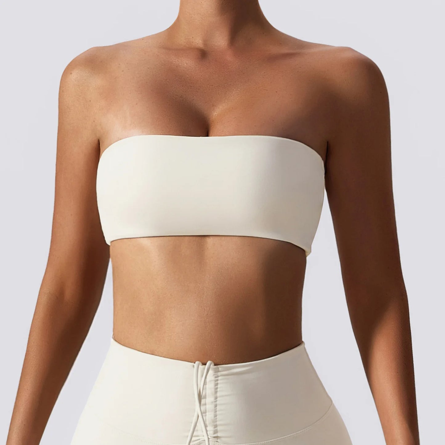 Strapless Sports Bra – Gym Top for Women, Quick-Drying Yoga Clothes, Tube Top Fitness Chest Wrap, Workout Bra