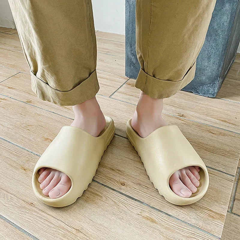 Soft Thick Soled Slippers - Women's Fashion Slippers, Home Sandals, Women's Beach Shoes
