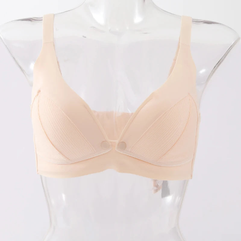 Ultra-Thin Breastfeeding Bra – Soft, Breathable, Anti-Sagging Maternity Underwear for Pregnant & Nursing Women