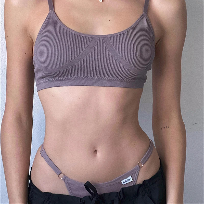 5PCS Adjustable Women's Panties – Sexy Cotton, Solid Low Waist, Seamless Thongs, Female Lingerie