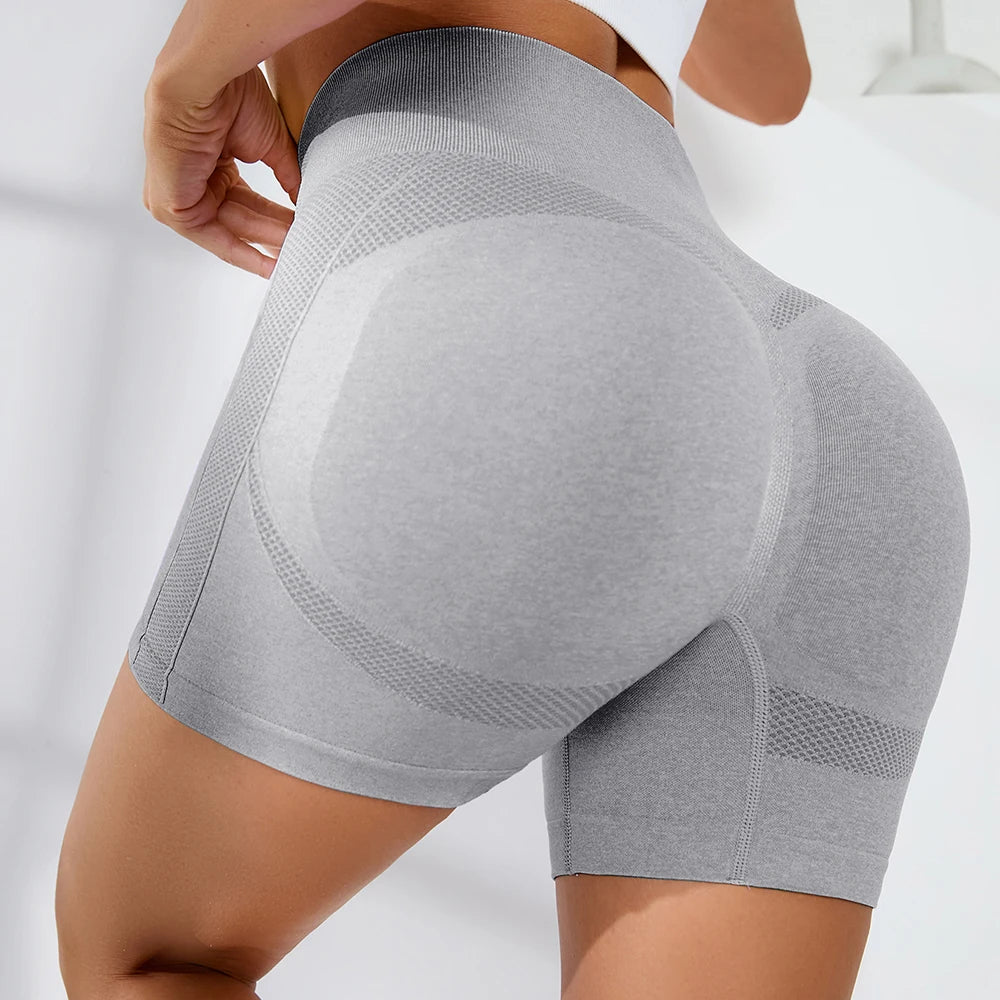 Women's High Waist Gym Shorts – Sporty, Printed, Workout, Vital Fitness, Yoga Shorts, Scrunch Butt, Leggings