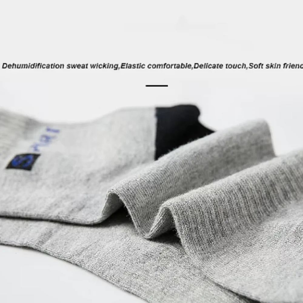 5 Pairs Men’s Bamboo Fiber Socks – Autumn Winter, Breathable Cotton, Sports, Deodorant, Business Socks