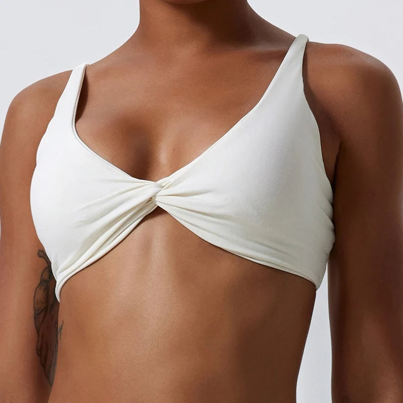 Sports Bra – Shockproof Push Up Gym Top, Quick-Dry Yoga Crop Top for Women