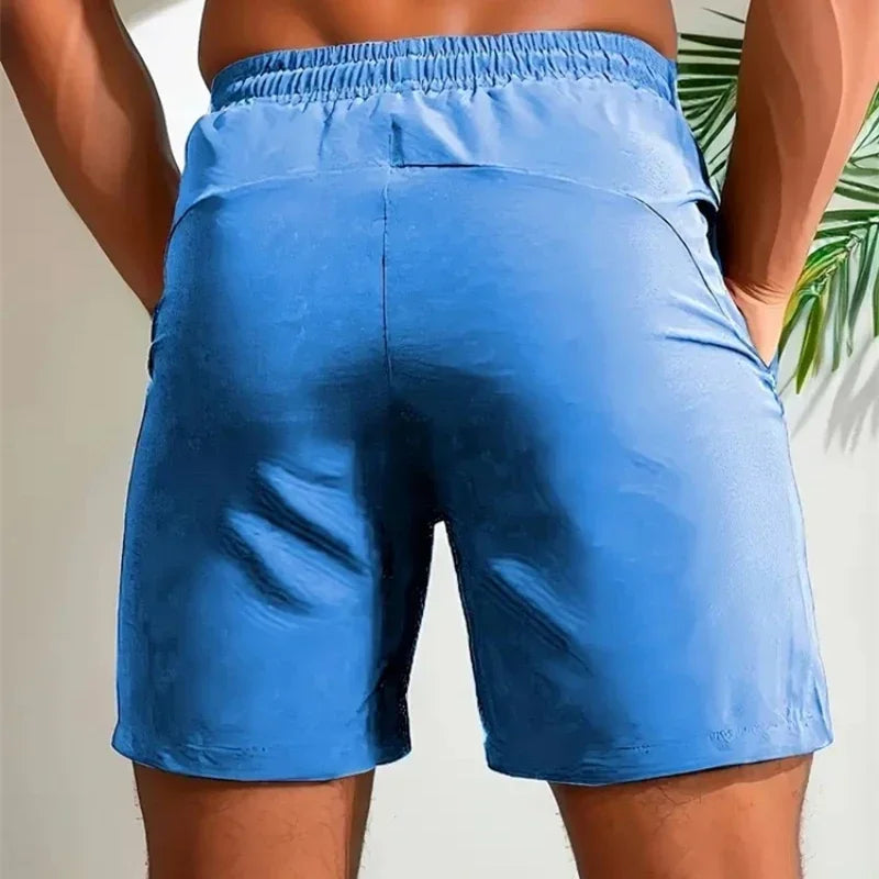 Men's Gym Shorts – Sport Running, Squat Fitness, Workout, Breathable, Quick-Drying, Drawstring, Summer Shorts