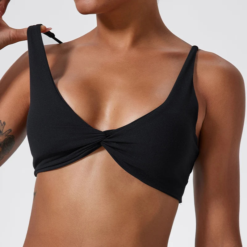 Sports Bra – Shockproof Push Up Gym Top, Quick-Dry Yoga Crop Top for Women
