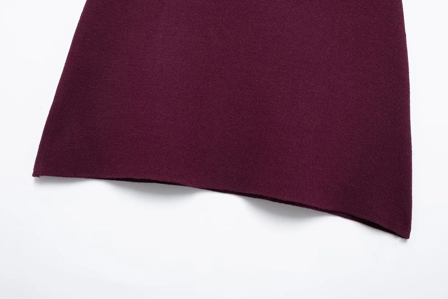 Elegant Knitted Cardigan – Burgundy Red, V-Neck, Slim Fit, Long Sleeve, Autumn Office Chic Outerwear