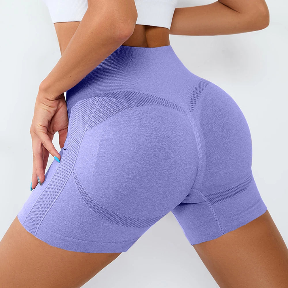 Women's High Waist Gym Shorts – Sporty, Printed, Workout, Vital Fitness, Yoga Shorts, Scrunch Butt, Leggings
