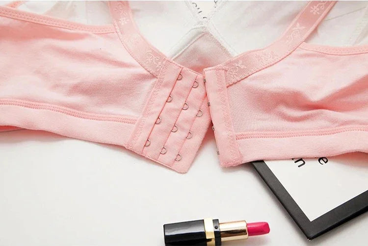 High-Quality Plus Size Nursing Bra – Breathable Cotton Comfortable Brassiere for Women, Seamless Maternity Breastfeeding Bra