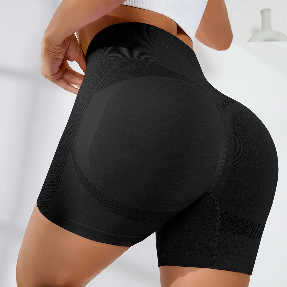 Women's High Waist Gym Shorts – Sporty, Printed, Workout, Vital Fitness, Yoga Shorts, Scrunch Butt, Leggings