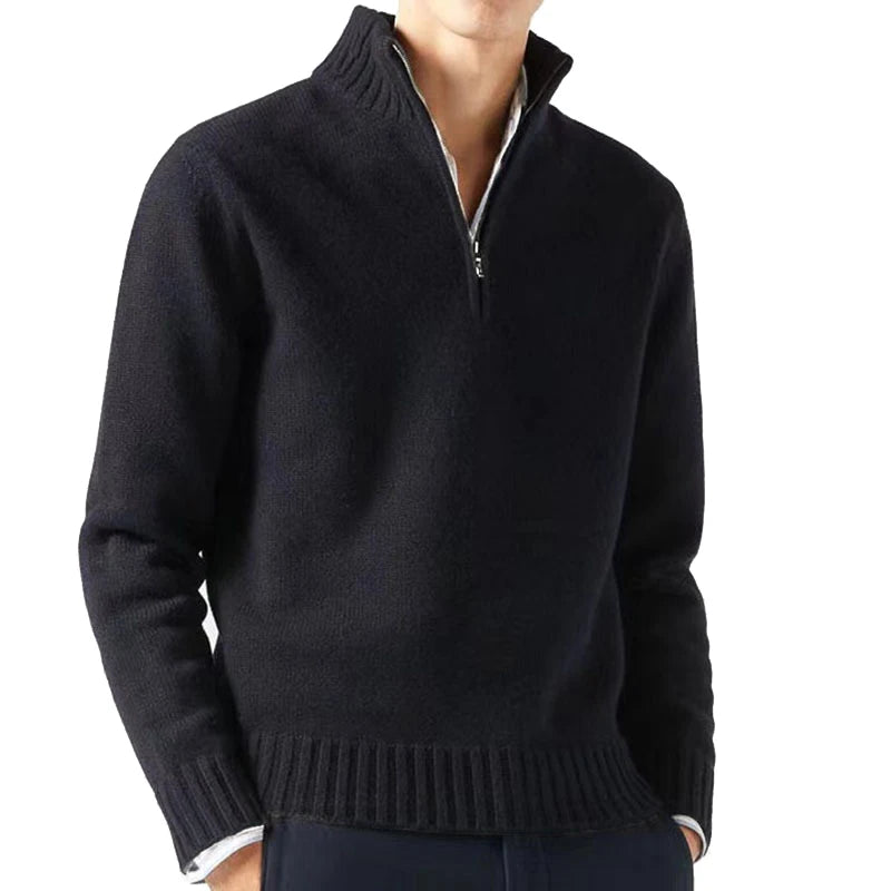 Men Turtlenecks Sweaters – Knitwear Pullovers Solid Color Long Sleeved Sweater Male Casual Daily Warm Coats