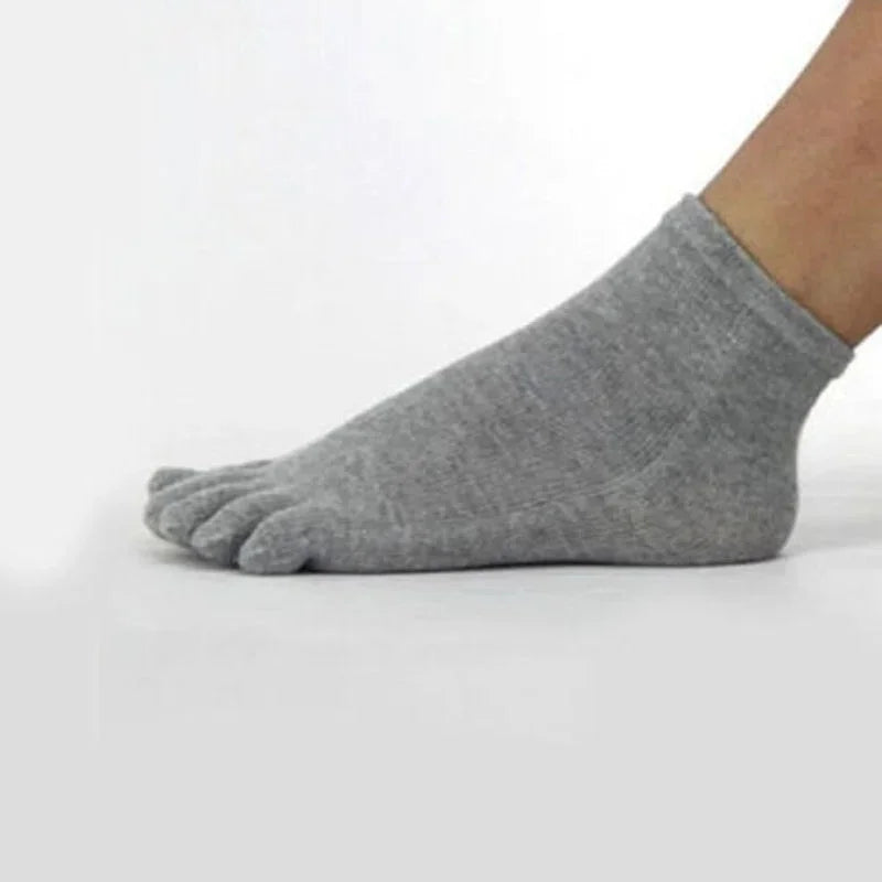 Men's and Women's Five Toe Socks – Ideal for Barefoot Running Shoes, Sports, 5 Finger Toe Design