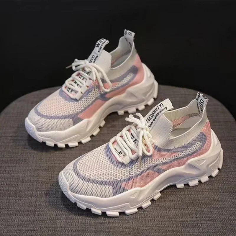 Female Shoes – All-Match Mesh Casual, Deodorant Soft Bottom, Spring & Autumn Breathable Sneakers