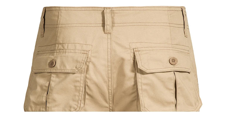 Men's Shorts – Loose Fit, Large Size, Multi-Pocket Overalls, Summer Cotton, Comfortable, Nickel Pants, Outdoor Casual Sports Beach Pants