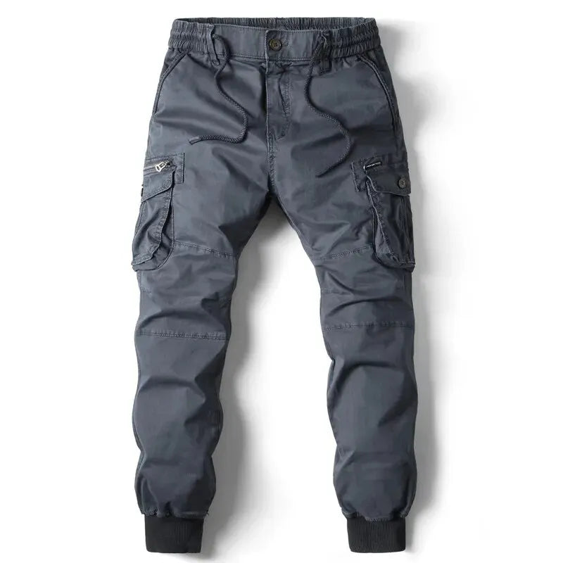 Cargo Pants Men – Jogging Casual, Cotton Full Length, Tactical Military Style Pants, Comfortable Trousers for Men