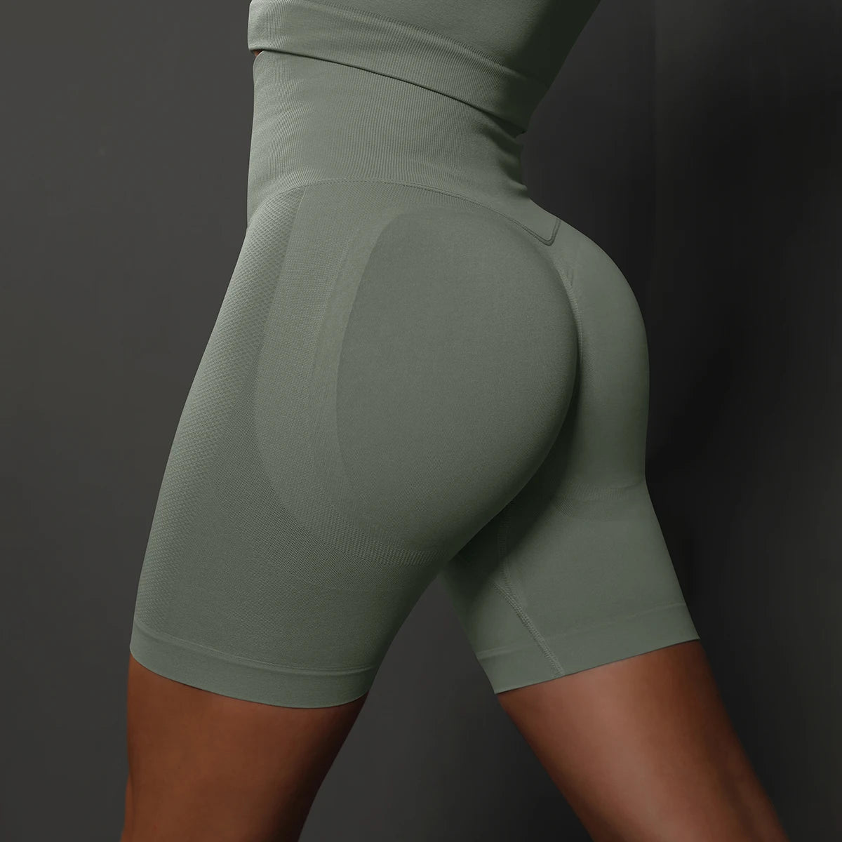 Women's Seamless Yoga Shorts – High Waist, Push-Up, Gym Workout, Fitness, Sports, Cycling Shorts