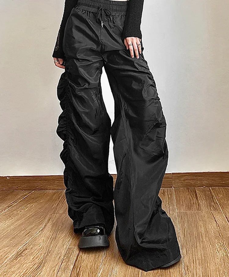 Fashion Trend Lantern Pants – Avant-Garde, Cool, All-Match, Casual, Loose Fit, High Waist, Wide Leg