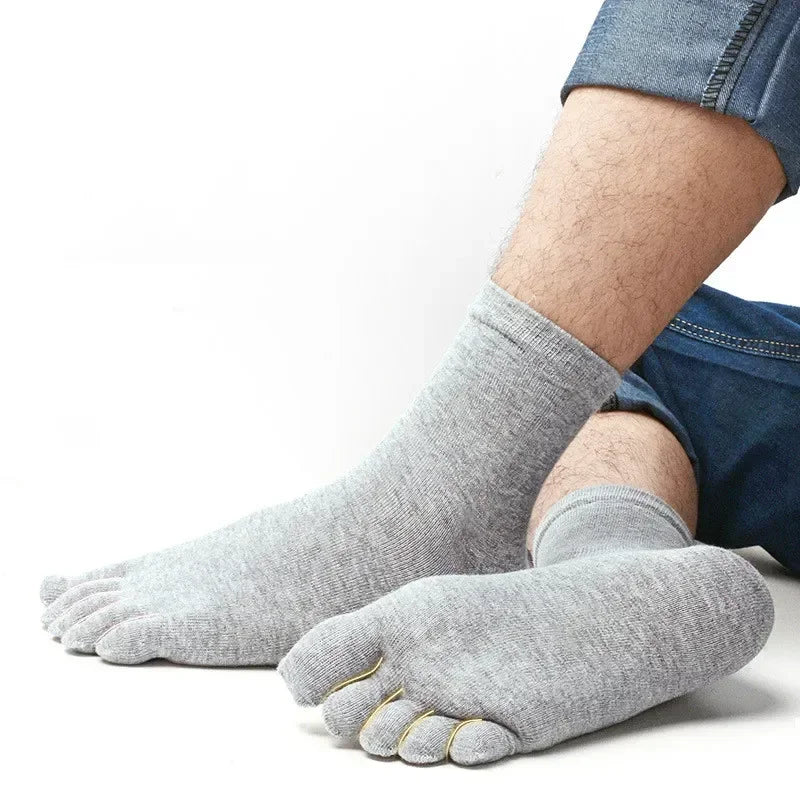Men's and Women's Five Toe Socks – Ideal for Barefoot Running Shoes, Sports, 5 Finger Toe Design