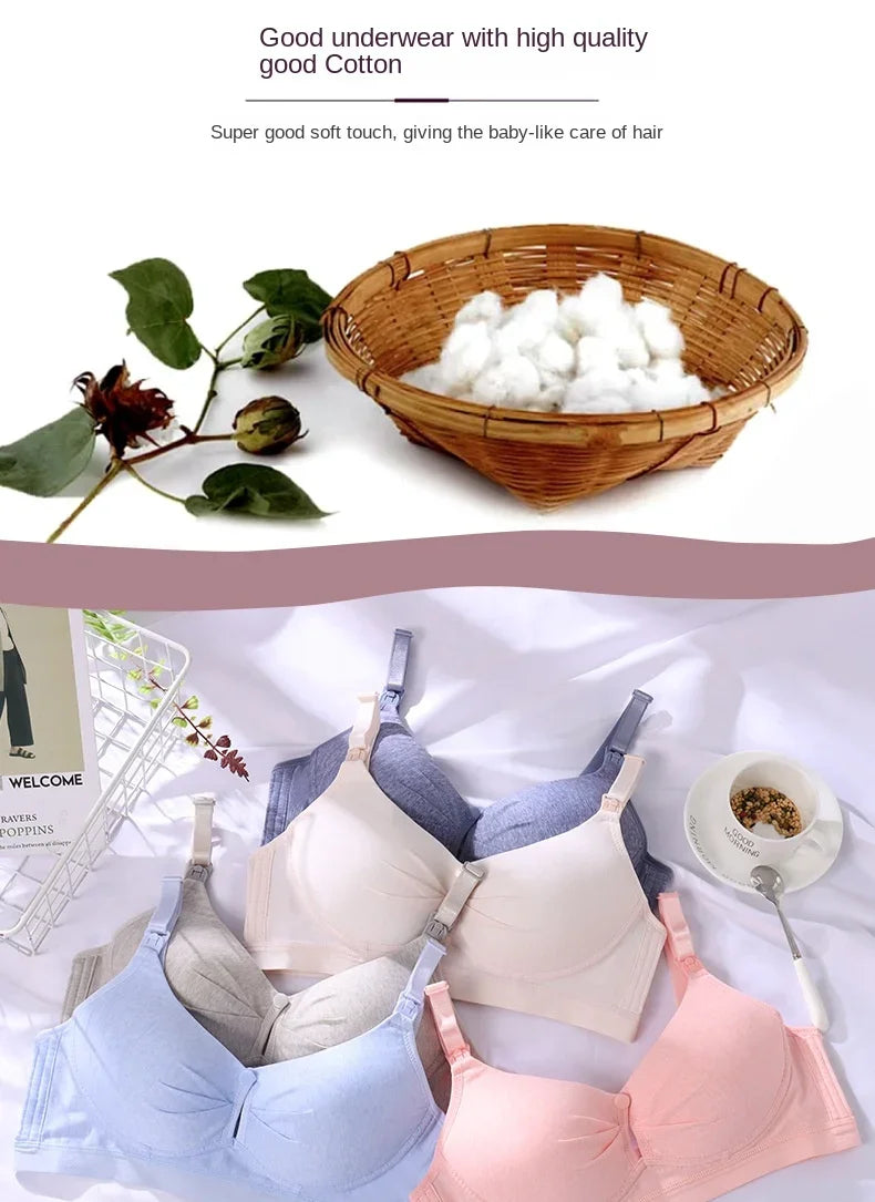 Maternity Nursing Bra – Comfortable Breastfeeding Underwear for Pregnant Women, Soutien Gorge Allaitement