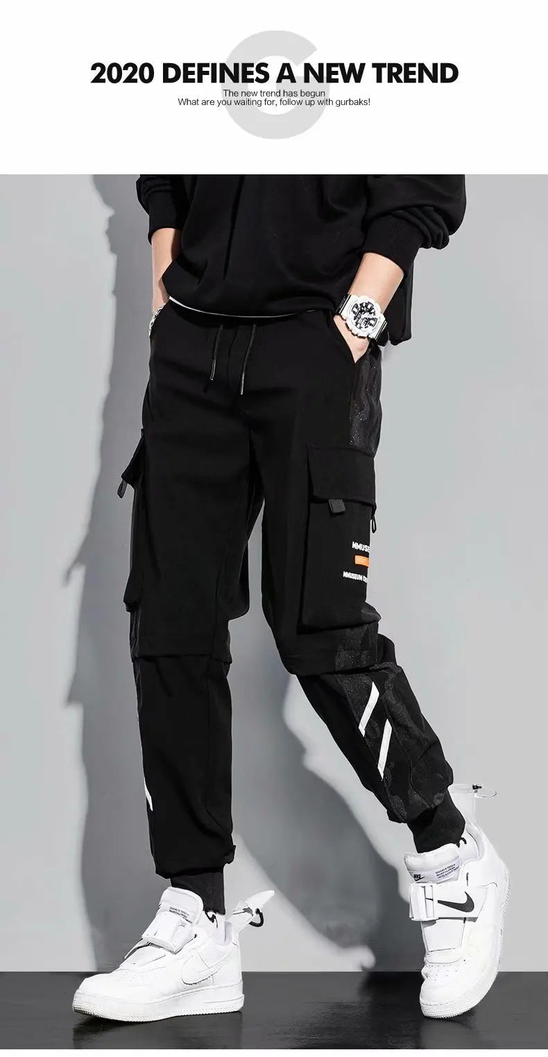 Oversized Sport Cargo Pants – Unisex Sweatpants, Korean Style, Y2K Vintage Workwear, Extra Large Size, Popular With Many Reviews