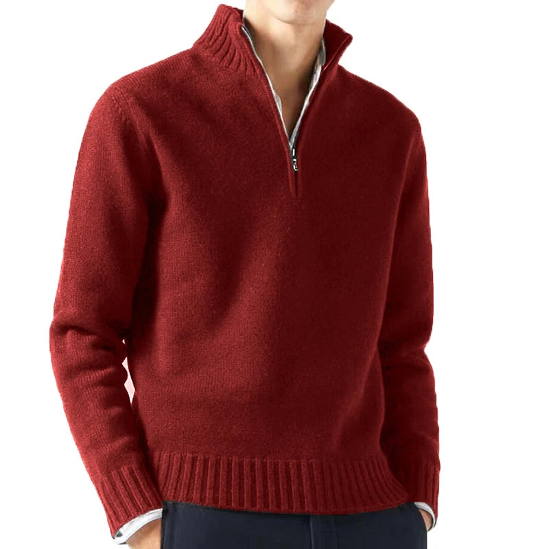 Men Turtlenecks Sweaters – Knitwear Pullovers Solid Color Long Sleeved Sweater Male Casual Daily Warm Coats