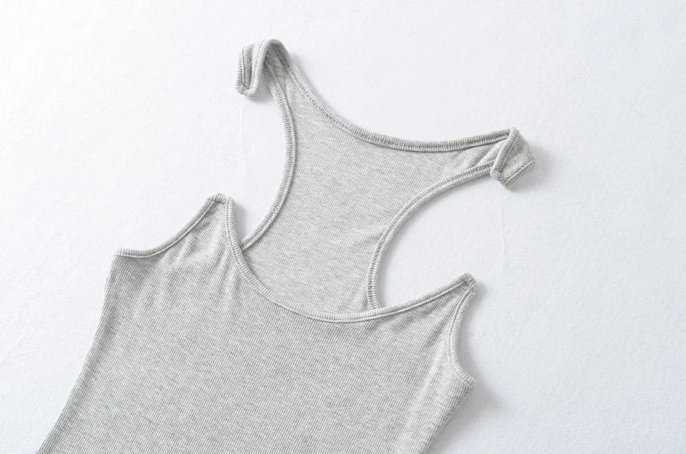 Women’s Ypro Ribbed Tank Top – Invisible Straps, Camisole Style, Slim Fit, Casual Tee