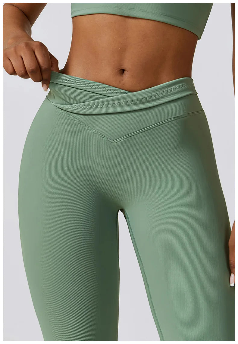 Flare Leggings Yoga Pants – High Waist, Wide Leg, Gym Workout, Fitness, Sports, Flared Design, Latin Dance Trousers