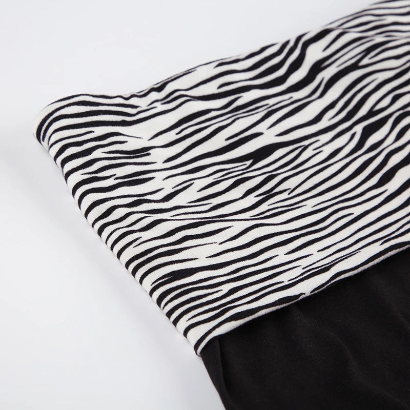 Beach Style Patchwork Zebra Shorts – Holiday, Sexy, Slim Fit, Low Waist, Summer Fashion, Streetwear
