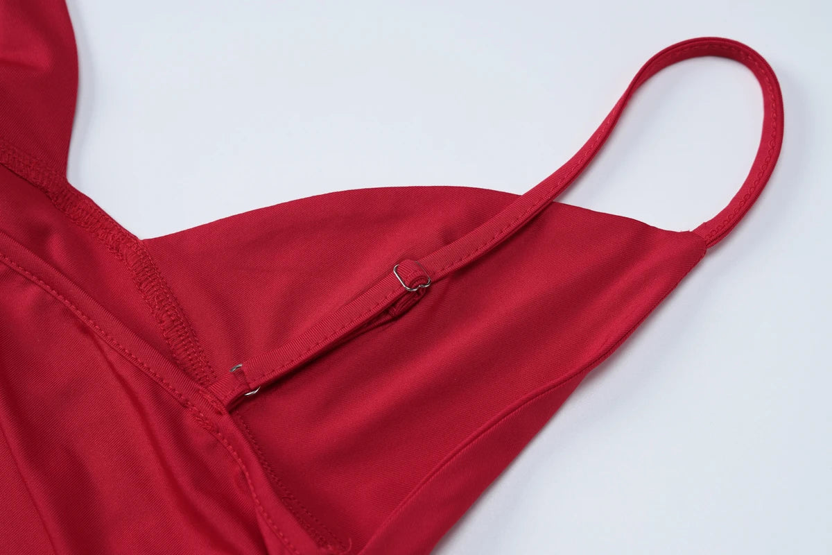 Sleeveless Ruched Bodycon Camisole – Solid Color, Sexy, Party, Clubwear, Streetwear, Autumn/Winter, Y2K Style