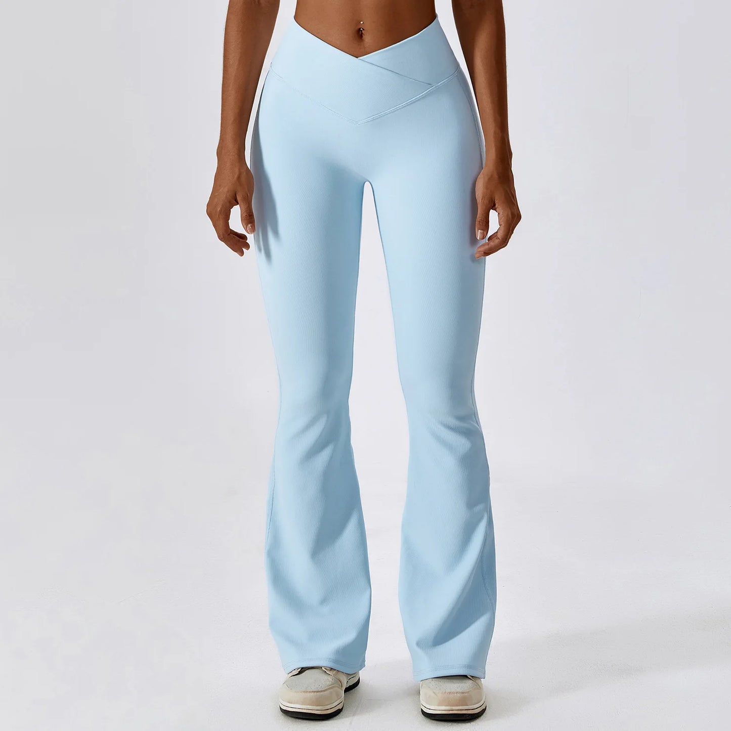 Flare Leggings Yoga Pants – High Waist, Wide Leg, Gym Workout, Fitness, Sports, Flared Design, Latin Dance Trousers